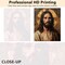 Cross Paint by Number, Jesus Christ Paint-by-Number Kits, Portrait of Jesus Christ on an Old Wooden DIY Oil Painting with Brushes and Pigment, Paint by Numbers, 16x20 Inch